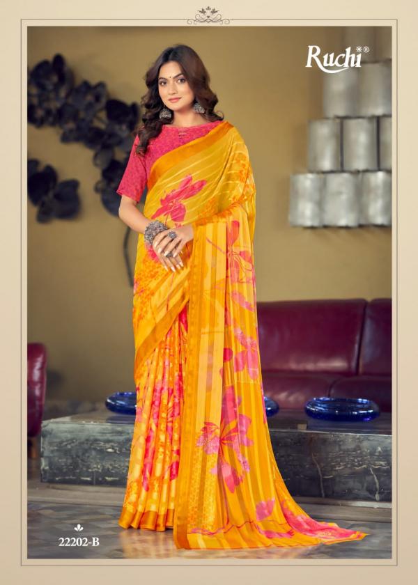 Ruchi Vartika Silk 2nd Casual Wear Satin Silk Saree Collection